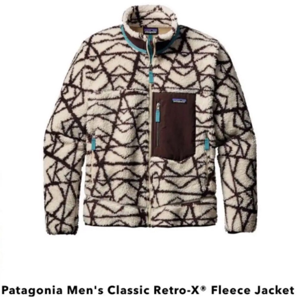 Patagonia Men’s Retro-X Fleece Zip in Medium (Color: Pine Stamp)